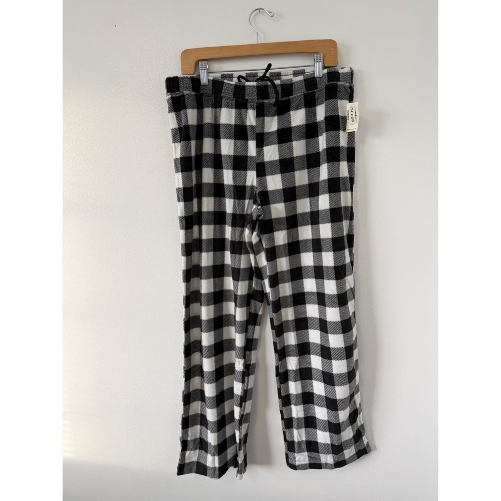 Aeropostale Women's Black & White Checkered Sleep Pants – Size Large – NWT